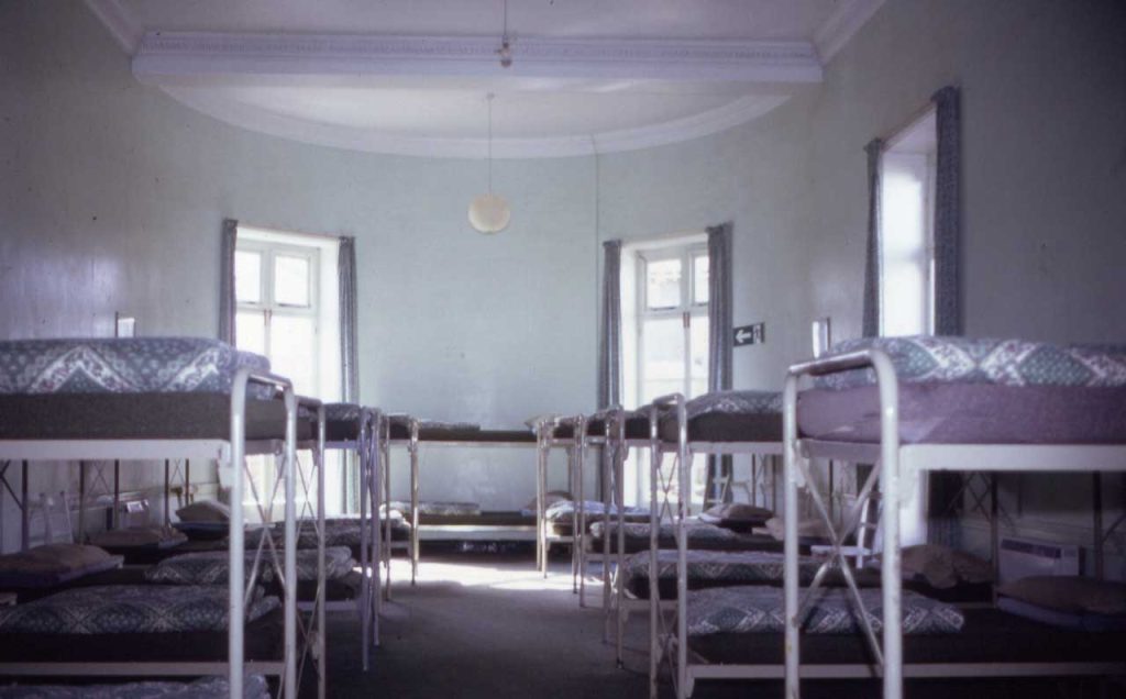 The music room as YHA hostel dorm