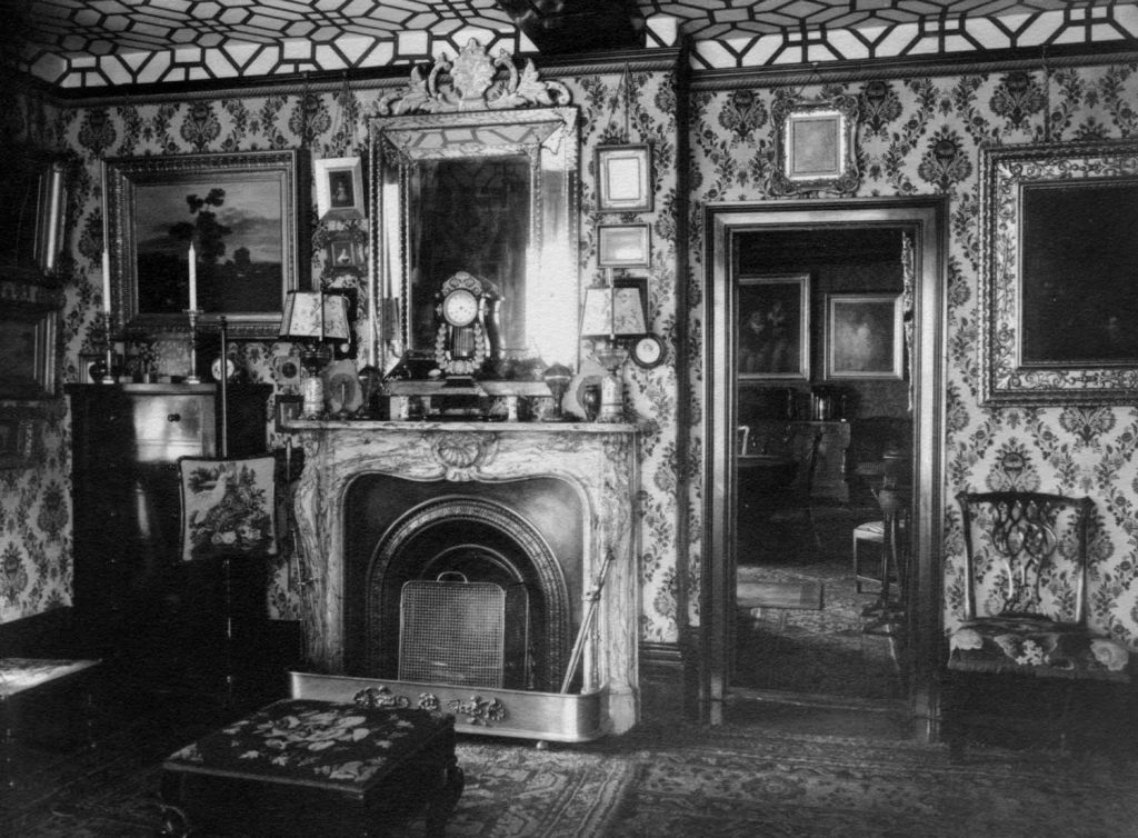 The great hall showing elaborate decoration