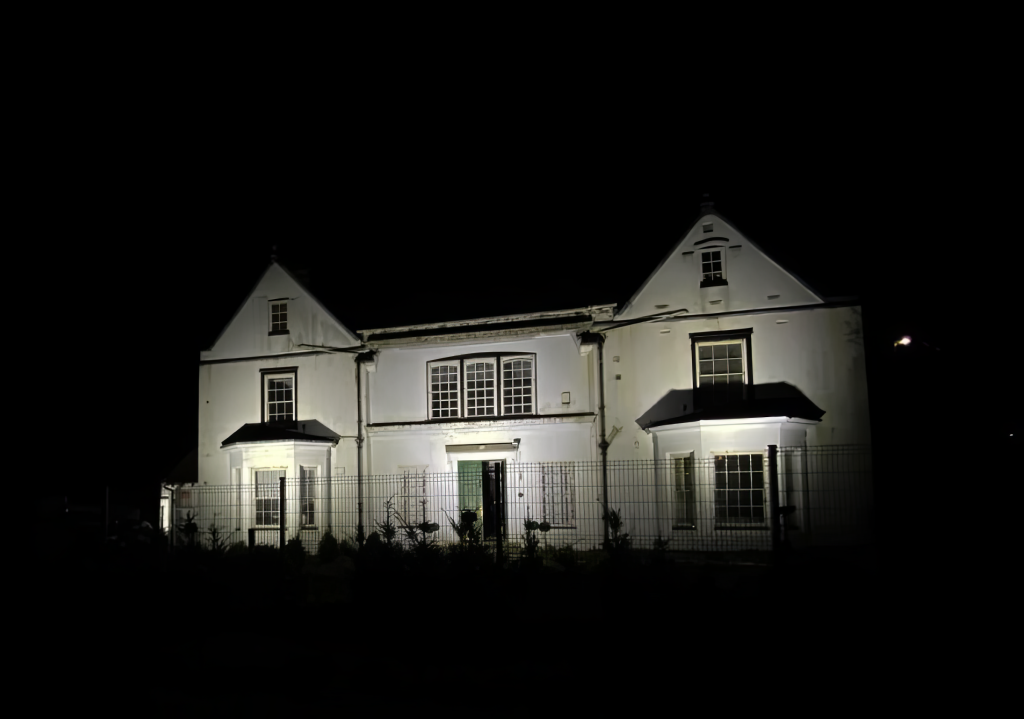 Wymering Manor by night