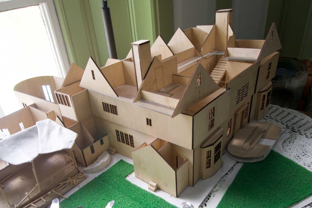 2015 model of Wymering Manor made by Interior Architecture and Design student now on display at the Manor.